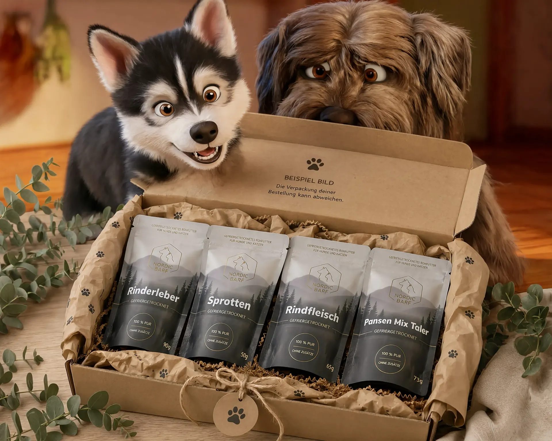 Nordic Barf Box mit Tilly und Didi